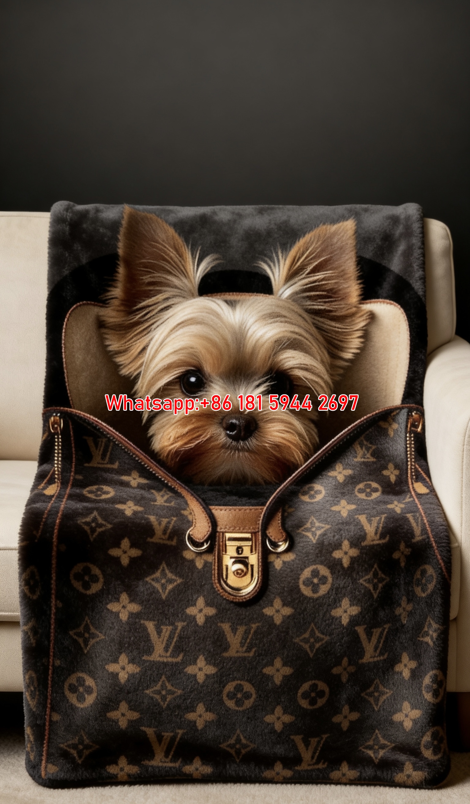 LV Bag Pup Blanket IMG_3026
